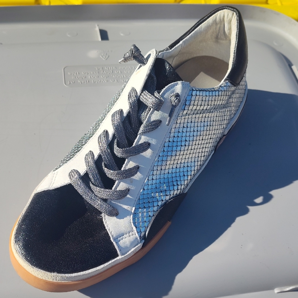 Dolce Vita Black and Silver Sneakers
